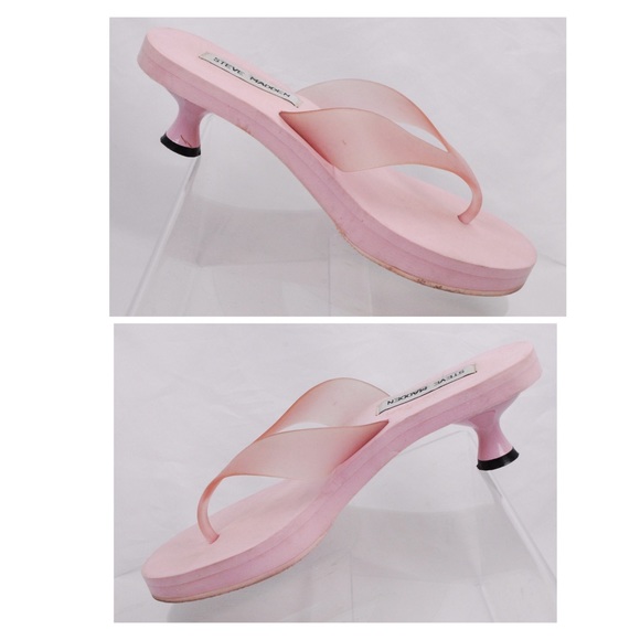Steve Madden Shoes | Steve Madden Evy Kitten Mid Heel Thong Flip Flops | Poshmark